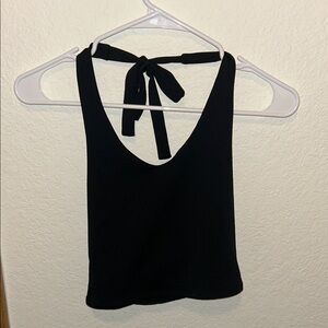 Hollister Active Black Halter Tank Top